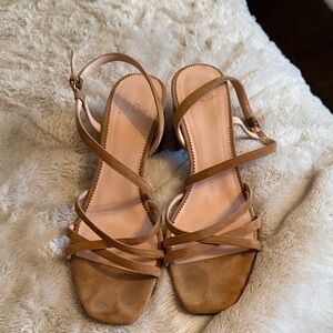 J. Crew Tan Strappy SandalsTan suede . good condition